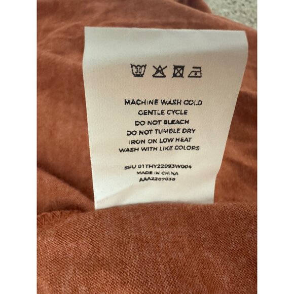 Brown Orange Smiling Pumpkin Jack-O-Lantern Soft Top Shirt Size 28 4X Halloween - Picture 6 of 6